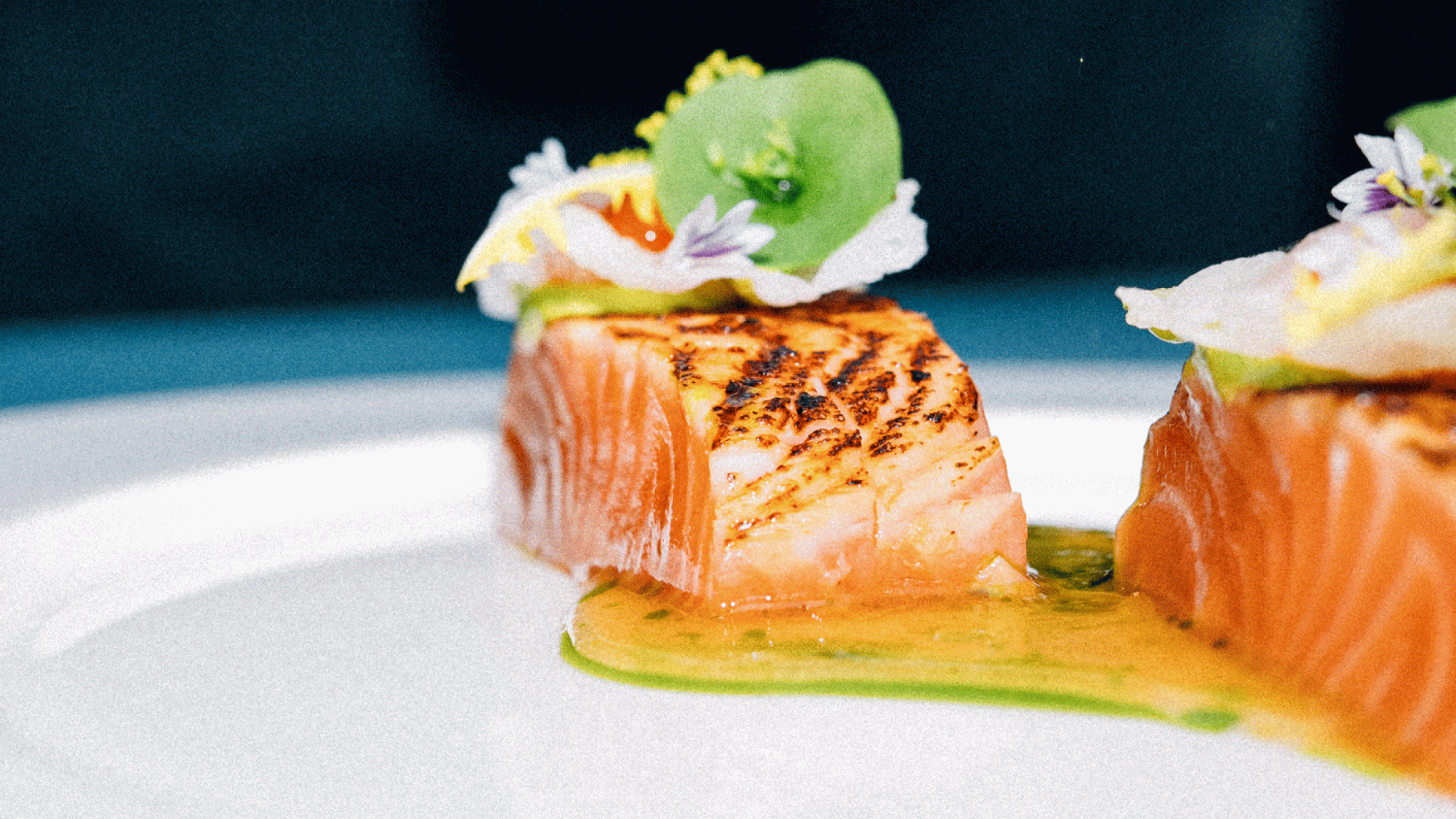 appetitlich angerichteter Lachs des Restaurant Zeitlang